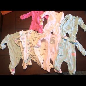 Lot of footed sleepers